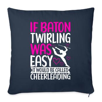 Majorette Gymnastics Majorettes Baton Twirling - Sofa pillowcase 17,3'' x 17,3'' (45 x 45 cm) - navy - Front