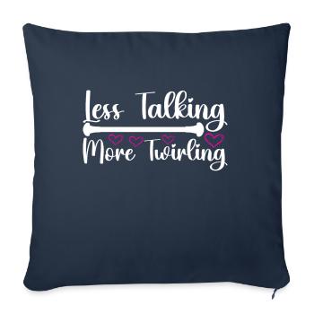 Majorette Gymnastics Majorettes Baton Twirling - Sofa pillowcase 17,3'' x 17,3'' (45 x 45 cm) - navy - Front
