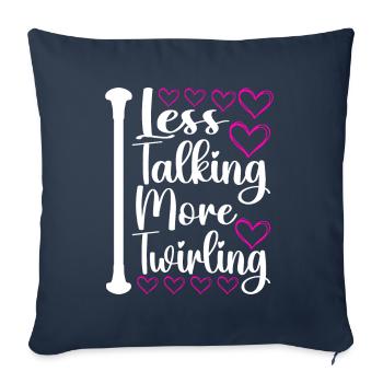 Majorette Gymnastics Majorettes Baton Twirling - Sofa pillowcase 17,3'' x 17,3'' (45 x 45 cm) - navy - Front