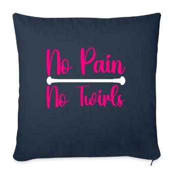 Majorette Gymnastics Majorettes Baton Twirling - Sofa pillowcase 17,3'' x 17,3'' (45 x 45 cm) - navy - Front