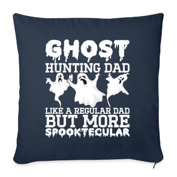 Enquêteur paranormal Chasse aux fantômes - Housse de coussin décorative 45 x 45 cm - bleu marine - Devant