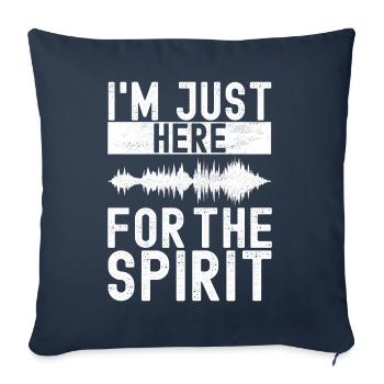 Enquêteur paranormal Chasse aux fantômes - Housse de coussin décorative 45 x 45 cm - bleu marine - Devant