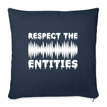 Enquêteur paranormal Chasse aux fantômes - Housse de coussin décorative 45 x 45 cm - bleu marine - Devant
