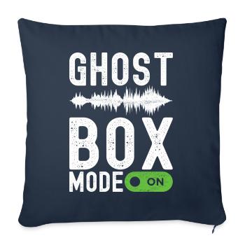 Enquêteur paranormal Chasse aux fantômes - Housse de coussin décorative 45 x 45 cm - bleu marine - Devant