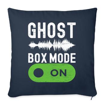 Enquêteur paranormal Chasse aux fantômes - Housse de coussin décorative 45 x 45 cm - bleu marine - Devant