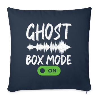 Enquêteur paranormal Chasse aux fantômes - Housse de coussin décorative 45 x 45 cm - bleu marine - Devant