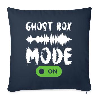 Enquêteur paranormal Chasse aux fantômes - Housse de coussin décorative 45 x 45 cm - bleu marine - Devant