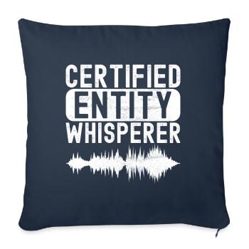 Enquêteur paranormal Chasse aux fantômes - Housse de coussin décorative 45 x 45 cm - bleu marine - Devant