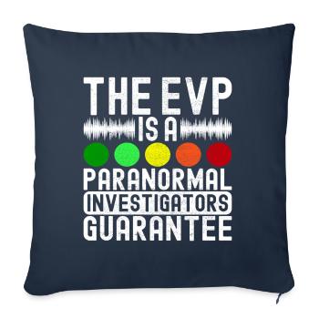 Enquêteur paranormal Chasse aux fantômes - Housse de coussin décorative 45 x 45 cm - bleu marine - Devant