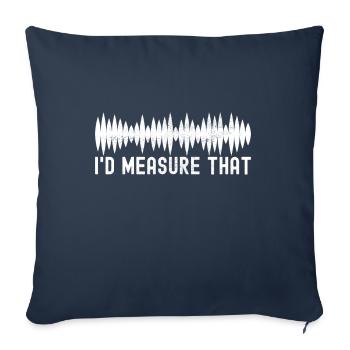 Enquêteur paranormal Chasse aux fantômes - Housse de coussin décorative 45 x 45 cm - bleu marine - Devant