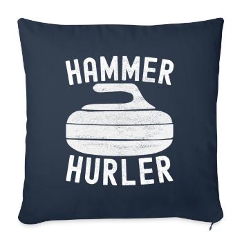 Curling Curling Players - Sofa pillowcase 17,3'' x 17,3'' (45 x 45 cm) - navy - Front