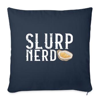 Austern Austernliebhaber - Sofakissenbezug 45 x 45 cm - Navy - Vorne