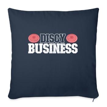 Lancer du disque Lancer du disque - Housse de coussin décorative 45 x 45 cm - bleu marine - Devant
