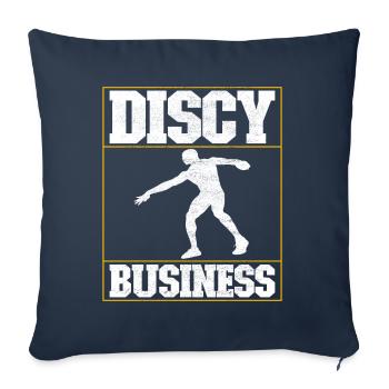 Lancer du disque Lancer du disque - Housse de coussin décorative 45 x 45 cm - bleu marine - Devant