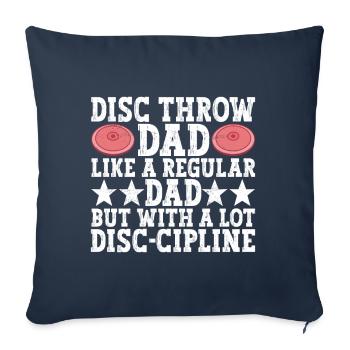 Discus thrower discus throw - Sofa pillowcase 17,3'' x 17,3'' (45 x 45 cm) - navy - Front