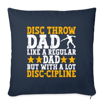 Lancer du disque Lancer du disque - Housse de coussin décorative 45 x 45 cm - bleu marine - Devant