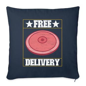 Lancer du disque Lancer du disque - Housse de coussin décorative 45 x 45 cm - bleu marine - Devant