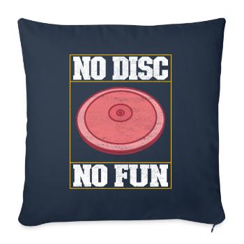 Lancer du disque Lancer du disque - Housse de coussin décorative 45 x 45 cm - bleu marine - Devant