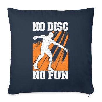 Discus thrower discus throw - Sofa pillowcase 17,3'' x 17,3'' (45 x 45 cm) - navy - Front