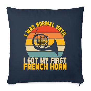Cor Cuivres - Housse de coussin décorative 45 x 45 cm - bleu marine - Devant