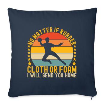 Ballon chasseur Ballon chasseur - Housse de coussin décorative 45 x 45 cm - bleu marine - Devant