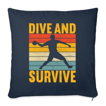Ballon chasseur Ballon chasseur - Housse de coussin décorative 45 x 45 cm - bleu marine - Devant