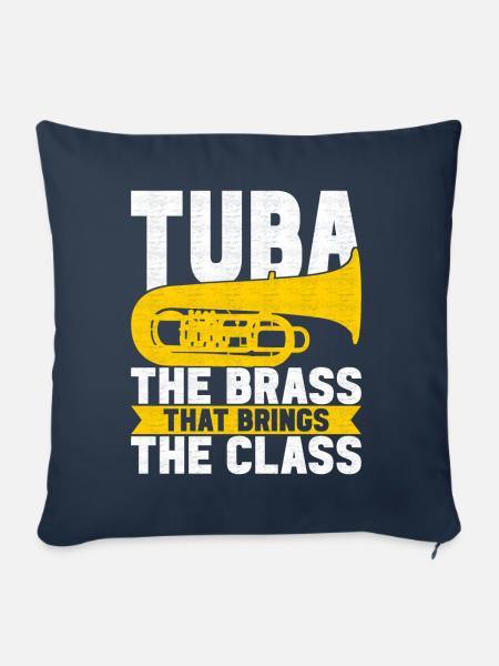Tuba Tubist - Sofakissenbezug 45 x 45 cm - Navy