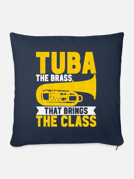 Tuba Tubist - Sofakissenbezug 45 x 45 cm - Navy