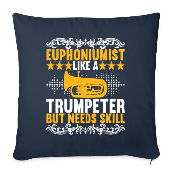 Euphonium Euphoniumspieler - Sofakissenbezug 45 x 45 cm - Navy - Vorne