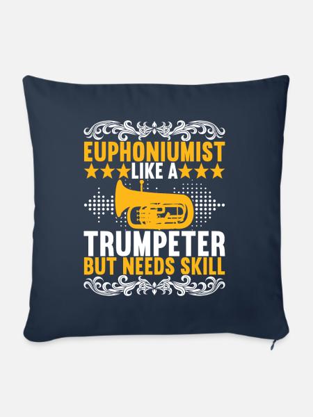 Euphonium Euphoniumspieler - Sofakissenbezug 45 x 45 cm - Navy