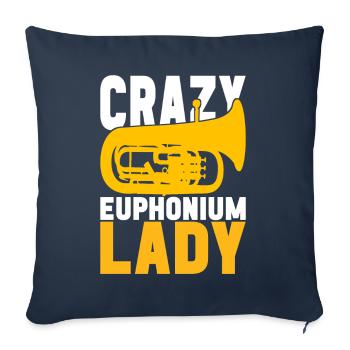 Euphonium Euphoniumspieler - Sofakissenbezug 45 x 45 cm - Navy - Vorne