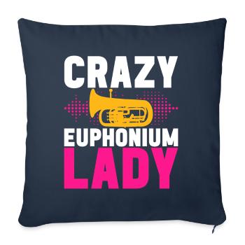 Euphonium Euphoniumspieler - Sofakissenbezug 45 x 45 cm - Navy - Vorne