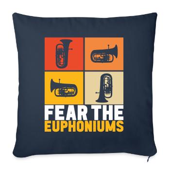 Euphonium Euphonist - Sofa pillowcase 17,3'' x 17,3'' (45 x 45 cm) - navy - Front