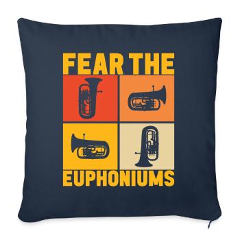 Euphonium Euphonist - Sofa pillowcase 17,3'' x 17,3'' (45 x 45 cm) - navy - Front