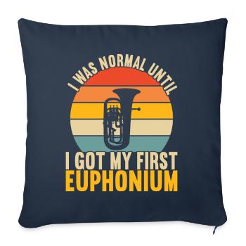 Euphonium Euphonist - Sofa pillowcase 17,3'' x 17,3'' (45 x 45 cm) - navy - Front