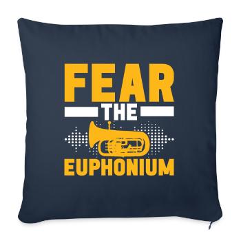 Euphonium Euphonist - Sofa pillowcase 17,3'' x 17,3'' (45 x 45 cm) - navy - Front
