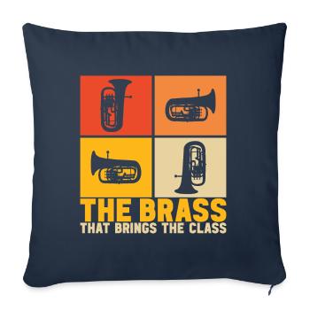 Euphonium Euphoniumspieler - Sofakissenbezug 45 x 45 cm - Navy - Vorne