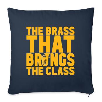 Euphonium Euphoniumspieler - Sofakissenbezug 45 x 45 cm - Navy - Vorne