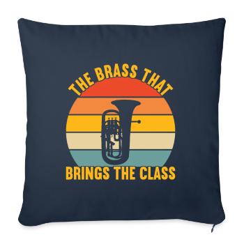 Euphonium Euphoniumspieler - Sofakissenbezug 45 x 45 cm - Navy - Vorne