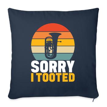 Euphonium Euphoniumspieler - Sofakissenbezug 45 x 45 cm - Navy - Vorne