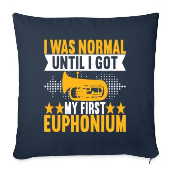 Euphonium Euphonium Player - Sofa pillowcase 17,3'' x 17,3'' (45 x 45 cm) - navy - Front