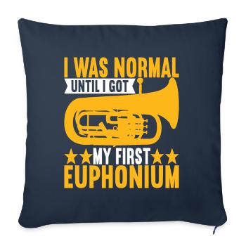 Euphonium Euphoniumspieler - Sofakissenbezug 45 x 45 cm - Navy - Vorne
