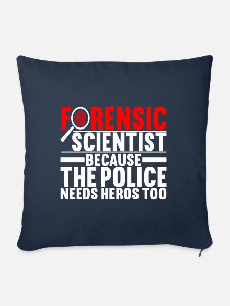 Forensik Forensiker - Sofakissenbezug 45 x 45 cm - Navy