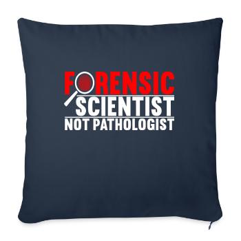 Forensics Forensic Scientist - Sofa pillowcase 17,3'' x 17,3'' (45 x 45 cm) - navy - Front