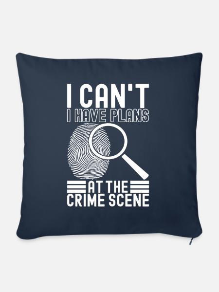 Forensik Forensiker - Sofakissenbezug 45 x 45 cm - Navy