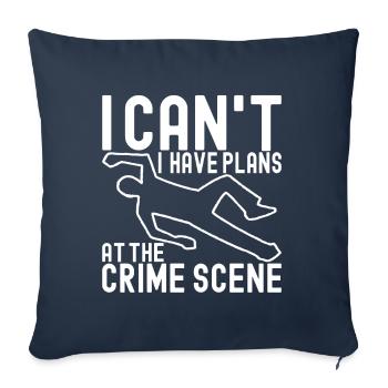 Forensics Forensic Scientist - Sofa pillowcase 17,3'' x 17,3'' (45 x 45 cm) - navy - Front