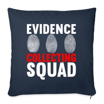 Forensics Forensic Scientist - Sofa pillowcase 17,3'' x 17,3'' (45 x 45 cm) - navy - Front