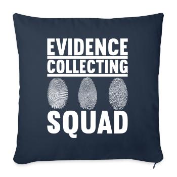 Forensics Forensic Scientist - Sofa pillowcase 17,3'' x 17,3'' (45 x 45 cm) - navy - Front