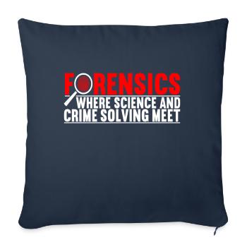 Forensics Forensic Scientist - Sofa pillowcase 17,3'' x 17,3'' (45 x 45 cm) - navy - Front