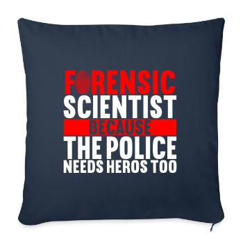 Forensics Forensic Scientist - Sofa pillowcase 17,3'' x 17,3'' (45 x 45 cm) - navy - Front